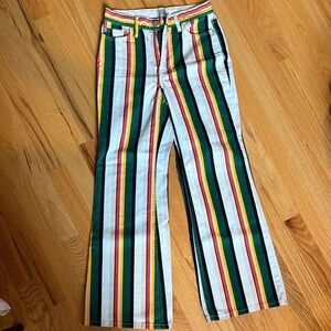 BDG Multicolor Striped Flare Jeans